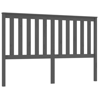 Hoofdbord 66X6X0 Cm Massief Grenenhout 166 x 101 cm Grijs