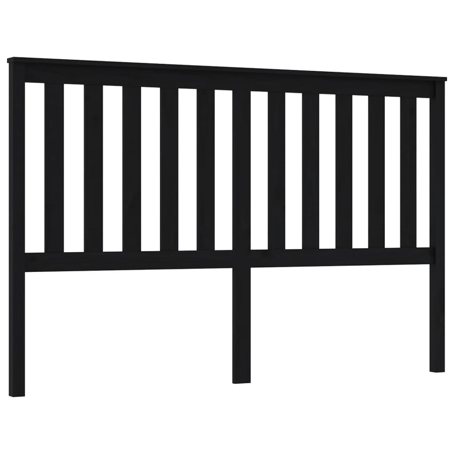 Hoofdbord 66X6X0 Cm Massief Grenenhout 166 x 101 cm Zwart