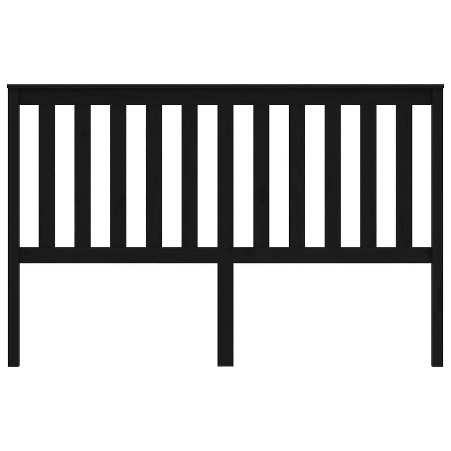 Hoofdbord 66X6X0 Cm Massief Grenenhout 166 x 101 cm Zwart