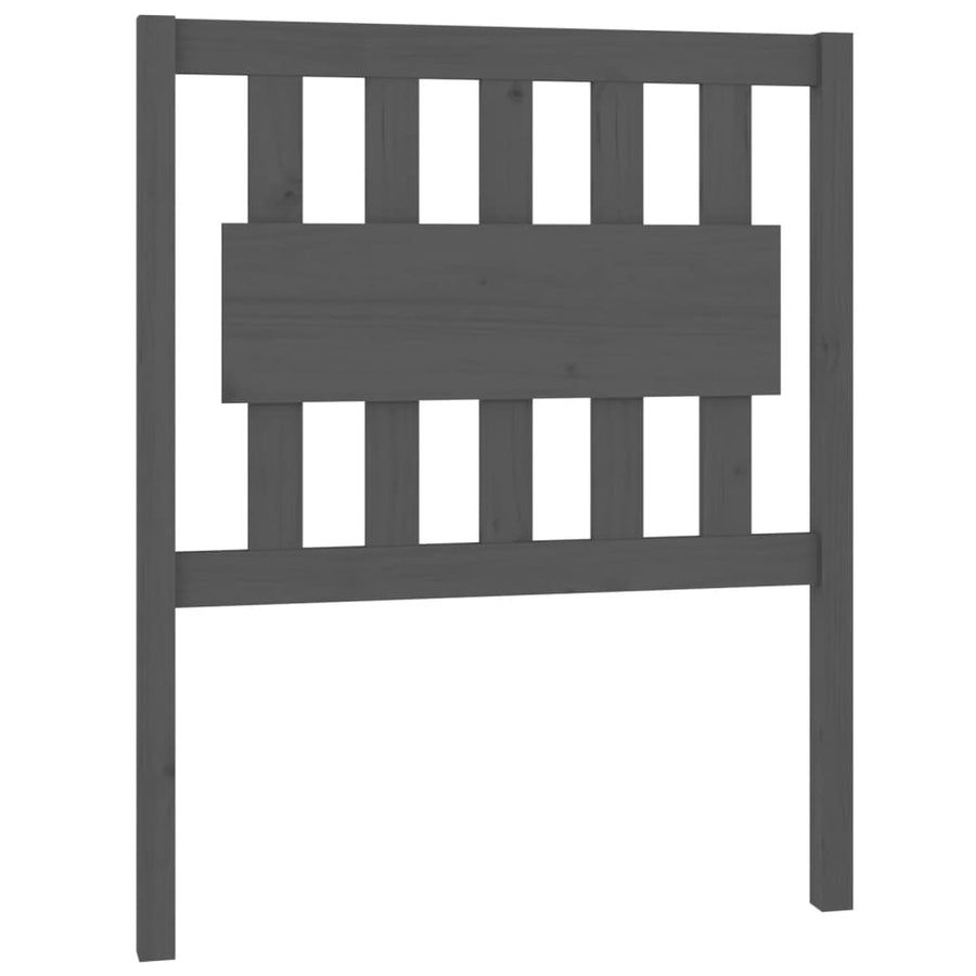 Hoofdbord 80,5X4X100 Cm Massief Grenenhout Grijs