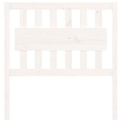Hoofdbord 95,5X4X100 Cm Massief Grenenhout Wit