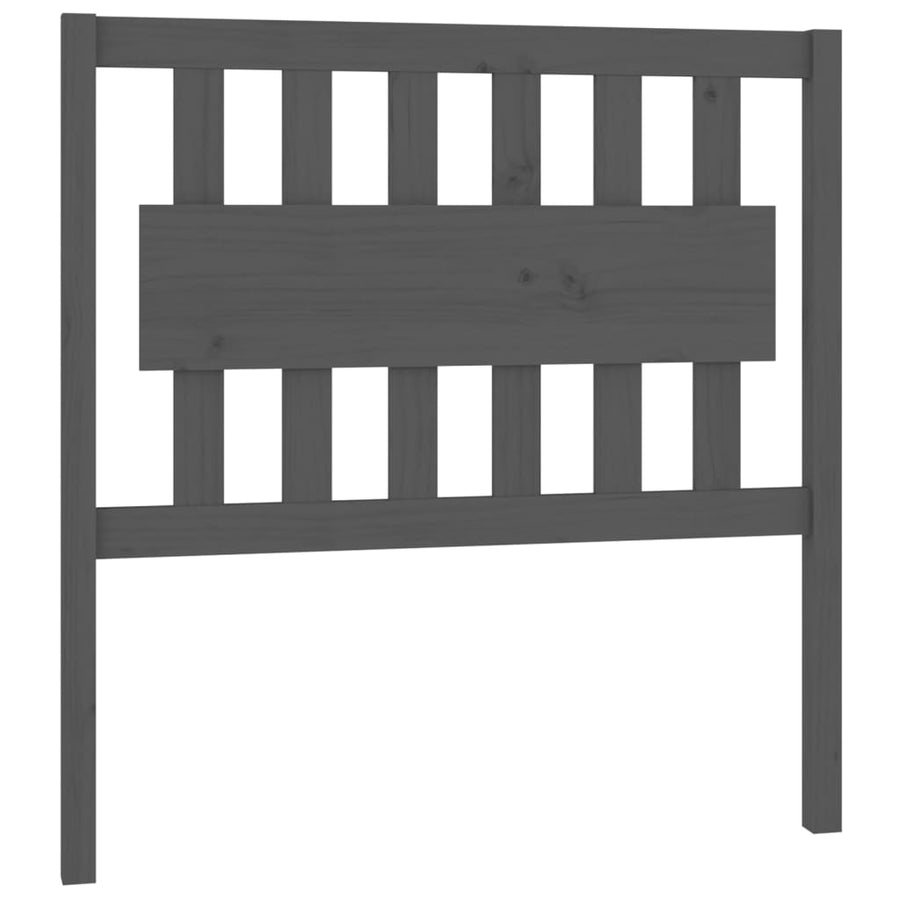 Hoofdbord 95,5X4X100 Cm Massief Grenenhout Grijs