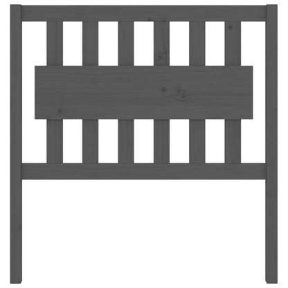 Hoofdbord 95,5X4X100 Cm Massief Grenenhout Grijs