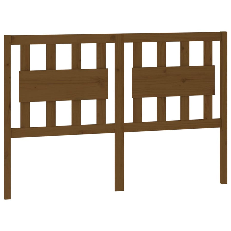 Hoofdbord 125,5X4X100 Cm Massief Grenenhout Honingbruin