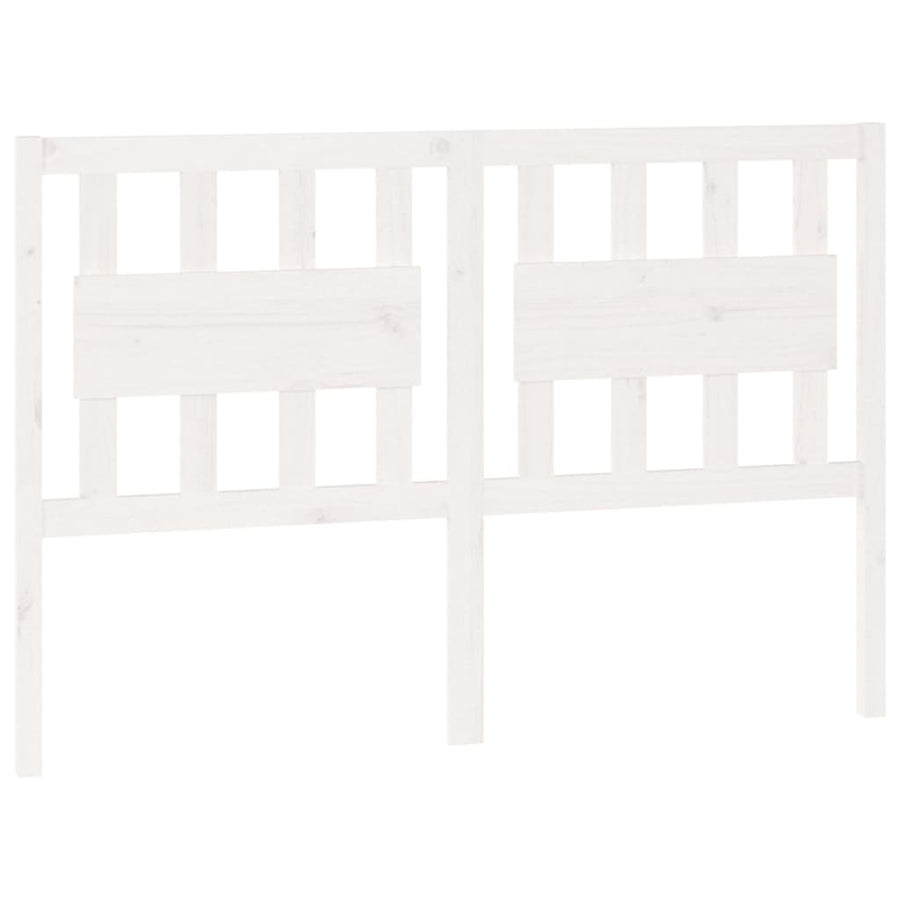 Hoofdbord 140,5X4X100 Cm Massief Grenenhout Wit