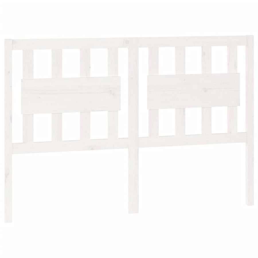 Hoofdbord 145,5X4X100 Cm Massief Grenenhout Wit