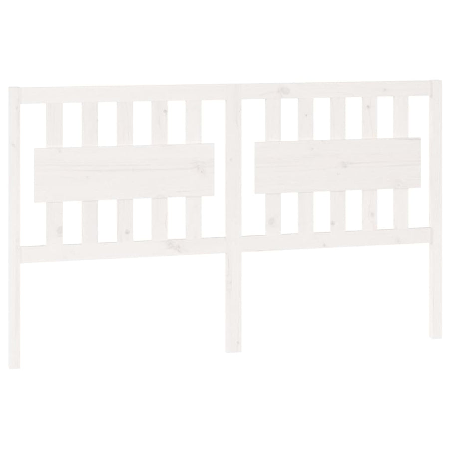 Hoofdbord 155,5X4X100 Cm Massief Grenenhout Wit