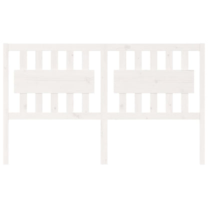 Hoofdbord 155,5X4X100 Cm Massief Grenenhout Wit