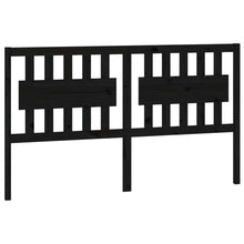 Hoofdbord 155,5X4X100 Cm Massief Grenenhout Zwart