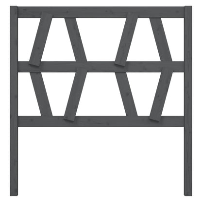 Hoofdbord 8X4X00 Cm Massief Grenenhout 81 x 100 cm Grijs