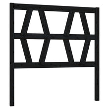 Hoofdbord 8X4X00 Cm Massief Grenenhout 81 x 100 cm Zwart