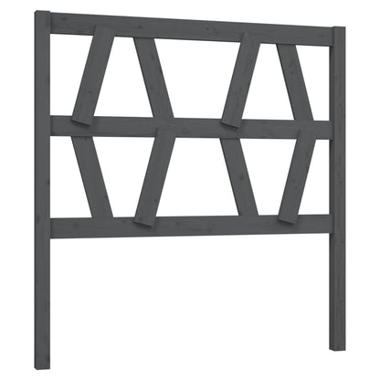 Hoofdbord 96X4X00 Cm Massief Grenenhout 96 x 100 cm Grijs