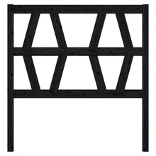 Hoofdbord 96X4X00 Cm Massief Grenenhout 96 x 100 cm Zwart