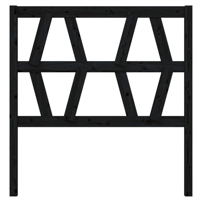 Hoofdbord 96X4X00 Cm Massief Grenenhout 96 x 100 cm Zwart