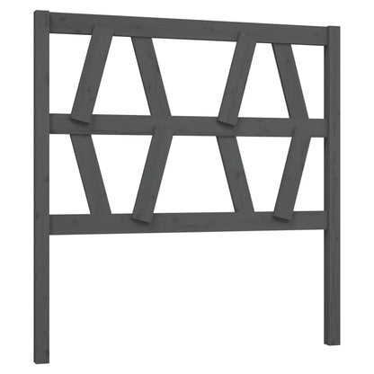Hoofdbord 06X4X00 Cm Massief Grenenhout 106 x 100 cm Grijs