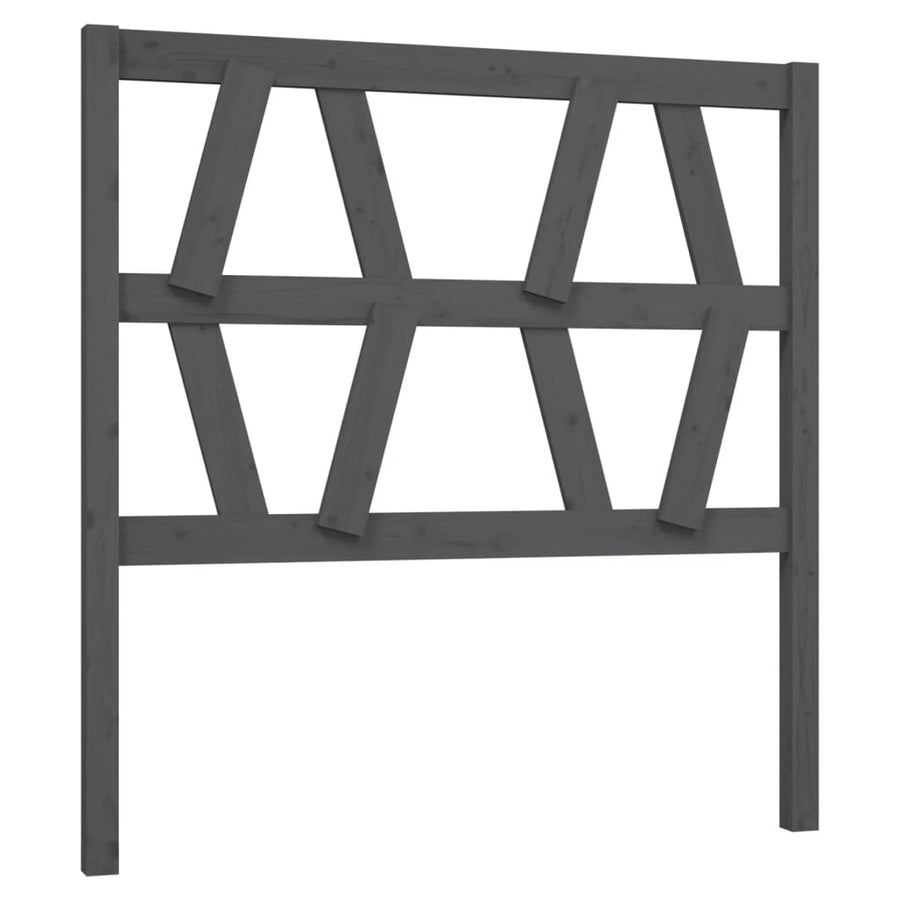 Hoofdbord 06X4X00 Cm Massief Grenenhout 106 x 100 cm Grijs