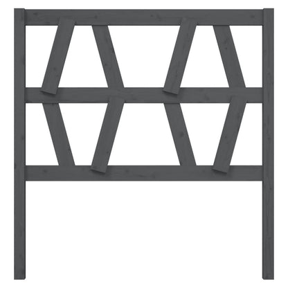 Hoofdbord 06X4X00 Cm Massief Grenenhout 106 x 100 cm Grijs