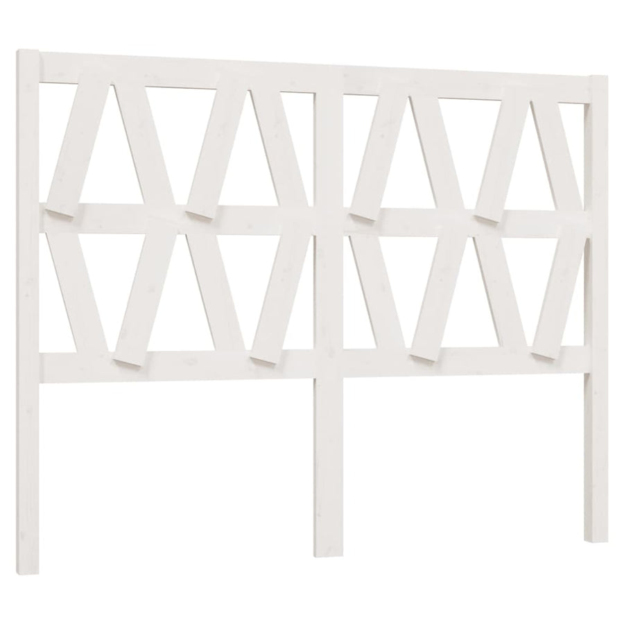 Hoofdbord 26X4X00 Cm Massief Grenenhout 126 x 100 cm Wit