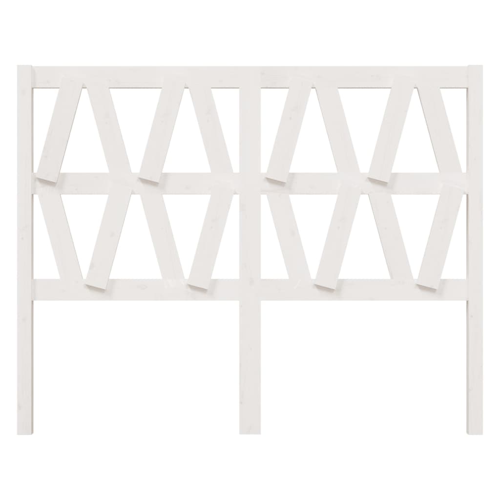 Hoofdbord 26X4X00 Cm Massief Grenenhout 126 x 100 cm Wit
