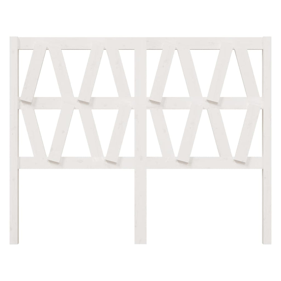 Hoofdbord 26X4X00 Cm Massief Grenenhout 126 x 100 cm Wit