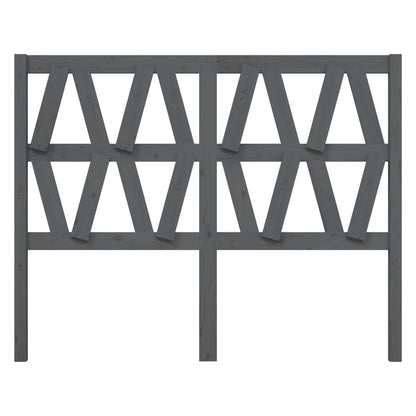 Hoofdbord 26X4X00 Cm Massief Grenenhout 126 x 100 cm Grijs