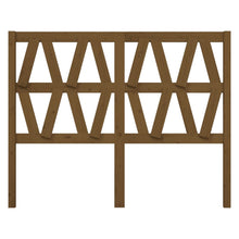 Hoofdbord 26X4X00 Cm Massief Grenenhout 126 x 100 cm Honingbruin