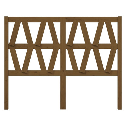 Hoofdbord 26X4X00 Cm Massief Grenenhout 126 x 100 cm Honingbruin