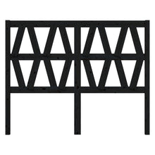 Hoofdbord 26X4X00 Cm Massief Grenenhout 126 x 100 cm Zwart
