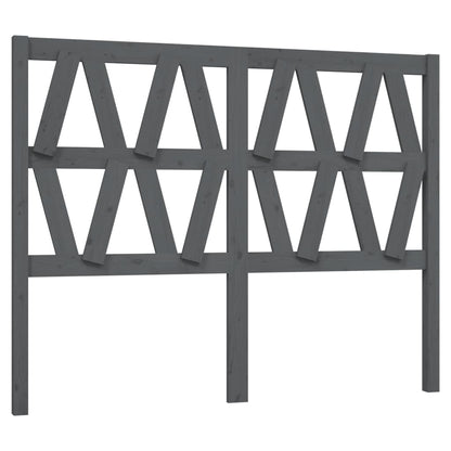 Hoofdbord 46X4X00 Cm Massief Grenenhout 146 x 100 cm Grijs