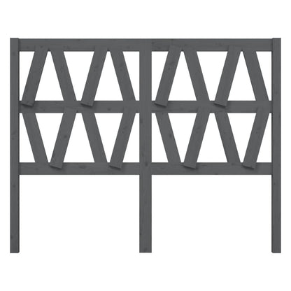 Hoofdbord 46X4X00 Cm Massief Grenenhout 146 x 100 cm Grijs