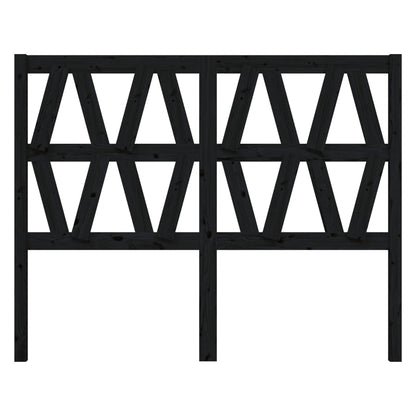 Hoofdbord 46X4X00 Cm Massief Grenenhout 146 x 100 cm Zwart