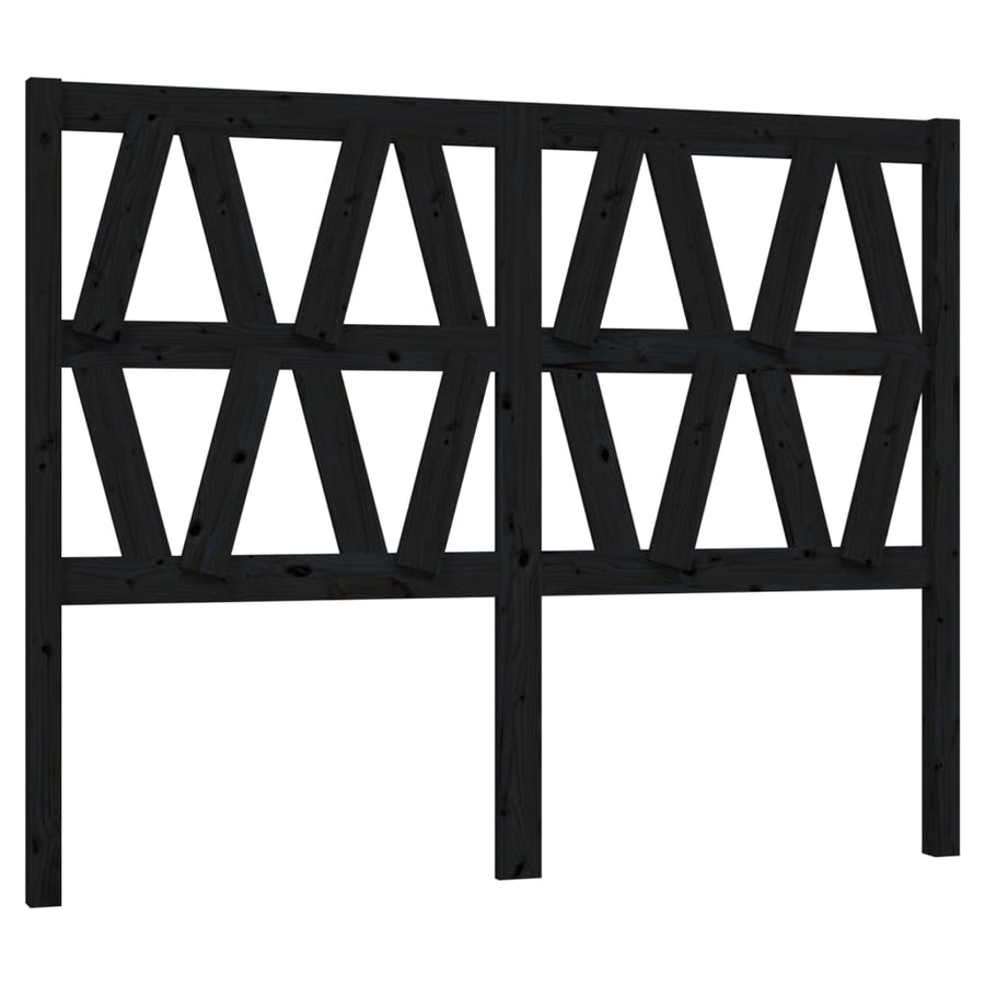 Hoofdbord 66X4X00 Cm Massief Grenenhout 166 x 100 cm Zwart