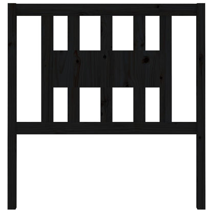Hoofdbord 8X4X00 Cm Massief Grenenhout 81 x 100 cm Zwart