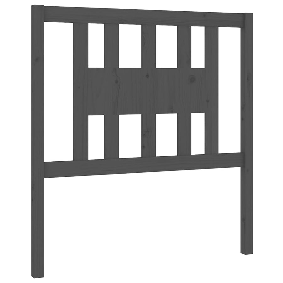 Hoofdbord 96X4X00 Cm Massief Grenenhout 96 x 100 cm Grijs