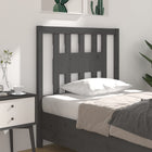 Headboard 106x4x100 cm solid pine wood grey