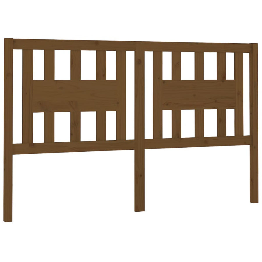 Hoofdbord 4X4X00 Cm Massief Grenenhout 141 x 100 cm Honingbruin