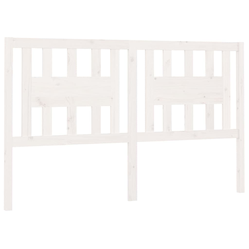 Hoofdbord 46X4X00 Cm Massief Grenenhout 146 x 100 cm Wit