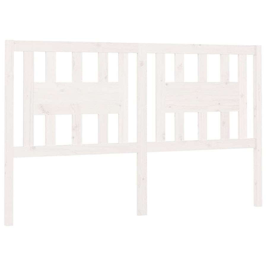 Hoofdbord 46X4X00 Cm Massief Grenenhout 146 x 100 cm Wit