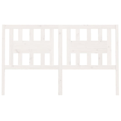 Hoofdbord 46X4X00 Cm Massief Grenenhout 146 x 100 cm Wit