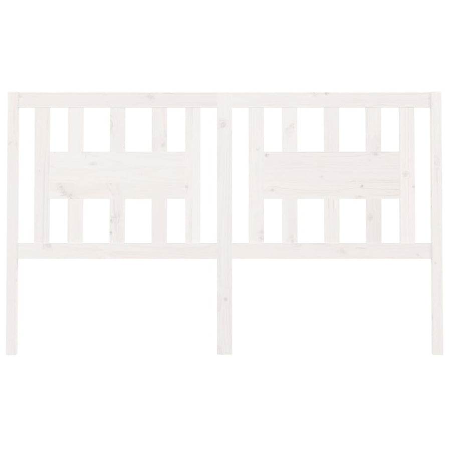 Hoofdbord 46X4X00 Cm Massief Grenenhout 146 x 100 cm Wit
