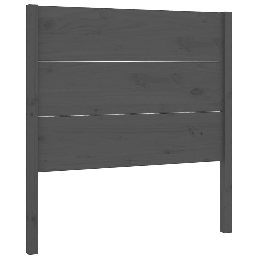 Hoofdbord 96X4X00 Cm Massief Grenenhout 96 x 100 cm Grijs