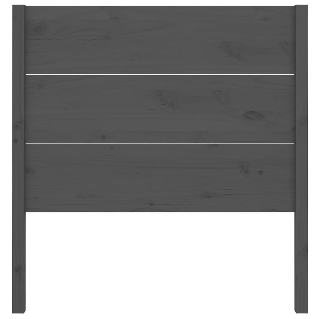 Hoofdbord 96X4X00 Cm Massief Grenenhout 96 x 100 cm Grijs