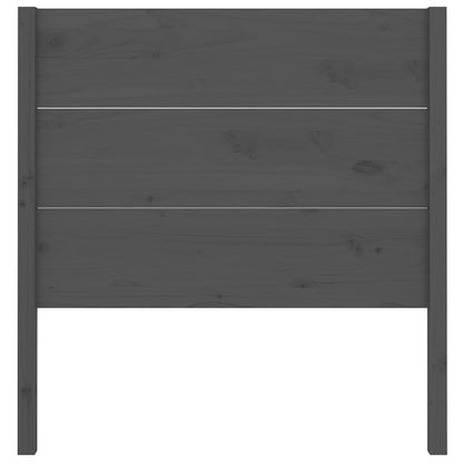 Hoofdbord 96X4X00 Cm Massief Grenenhout 96 x 100 cm Grijs