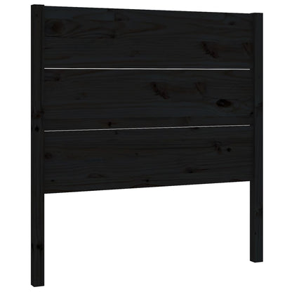 Hoofdbord 96X4X00 Cm Massief Grenenhout 96 x 100 cm Zwart