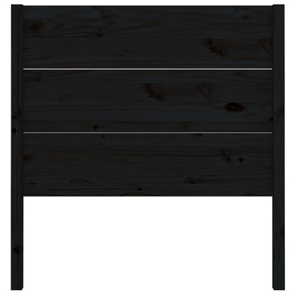 Hoofdbord 96X4X00 Cm Massief Grenenhout 96 x 100 cm Zwart