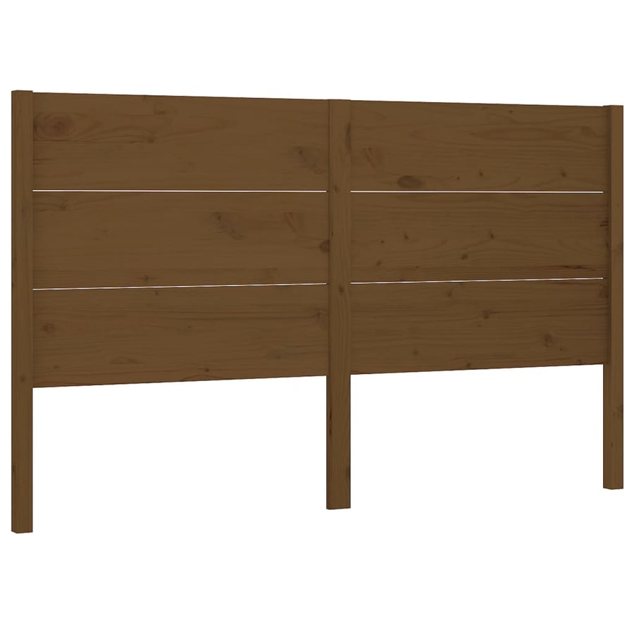 Hoofdbord 26X4X00 Cm Massief Grenenhout 126 x 100 cm Honingbruin