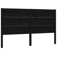 Hoofdbord 26X4X00 Cm Massief Grenenhout 126 x 100 cm Zwart