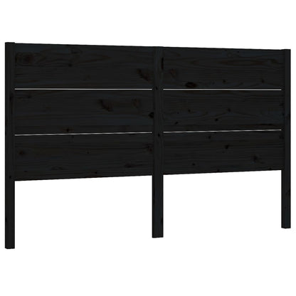 Hoofdbord 26X4X00 Cm Massief Grenenhout 126 x 100 cm Zwart