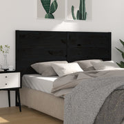 Hoofdbord 126x4x100 cm massief grenenhout zwart