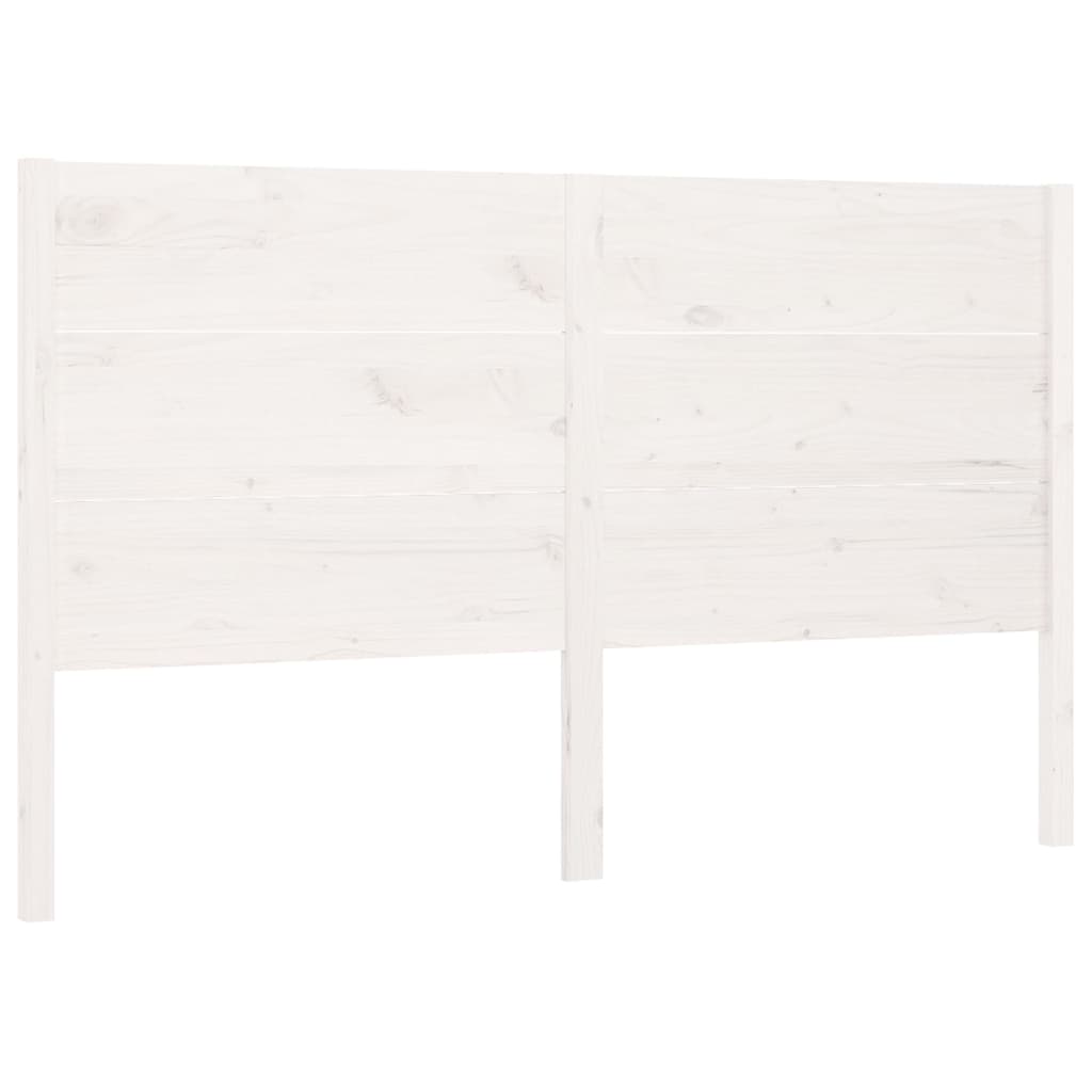 Hoofdbord 206X4X00 Cm Massief Grenenhout 206 x 100 cm Wit
